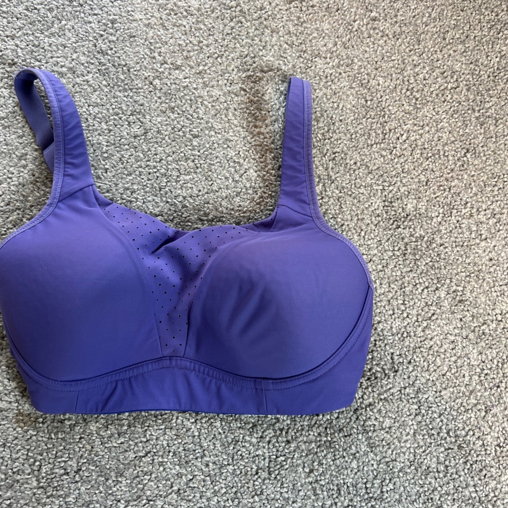 Lululemon Run Times Sports Bra Womens 32D Purple High Support Padded Adjustable - Picture 3 of 12